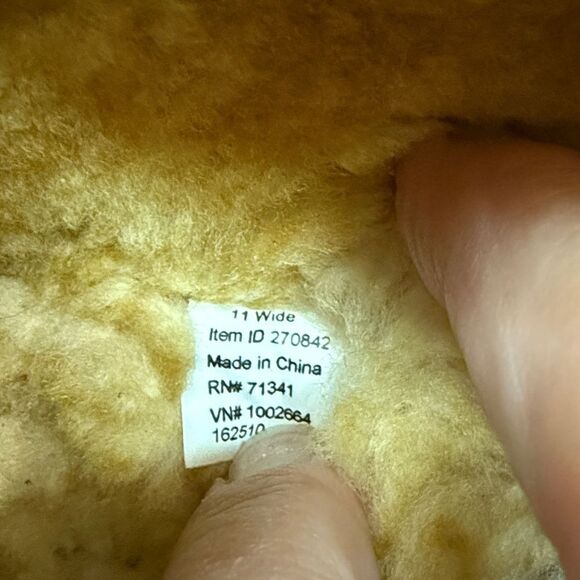 L.L.Bean sleeper slipper Sherpa lined Size 11 Wide - Picture 7 of 9